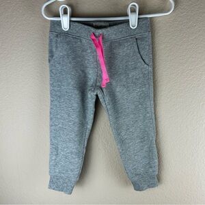 3/$10 Oshkosh B’hosg Gray with Pink Drawstring Joggers Sz 2T